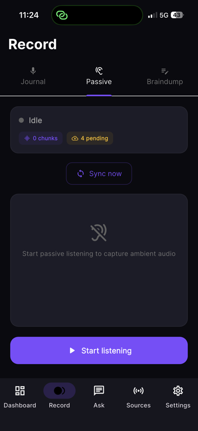 OpenClone iOS — Passive